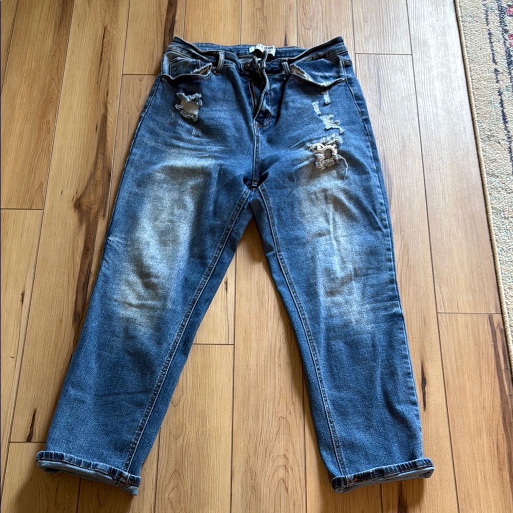Wax Woman’s Distressed Blue Jeans
